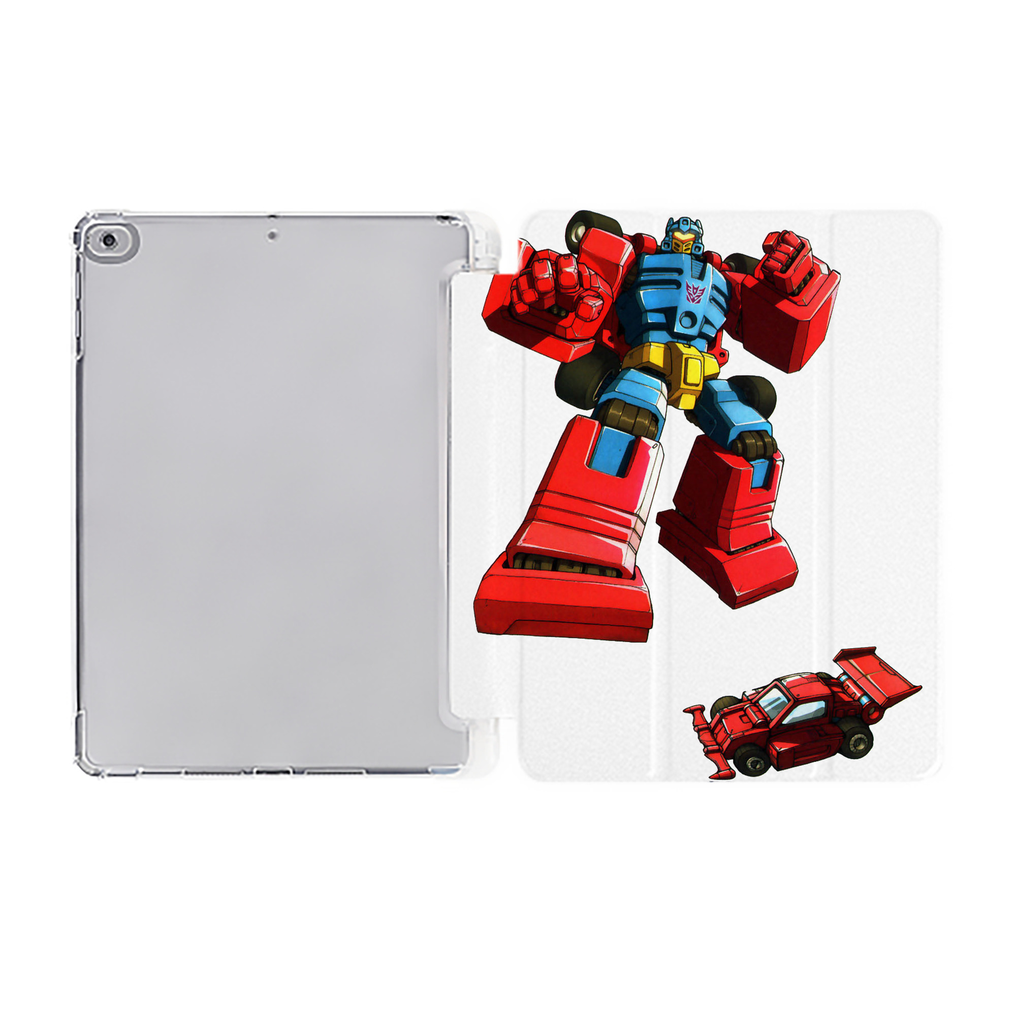 （画像用）  IPad ケース ペン収納付き 三つ折りスタンド PUレザー×シリコン 対応機種9.5/10.5/10.9インチ